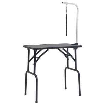 Trimmtisch - Stabile Arbeitsplatte - Schwarz - 81x46x76 cm